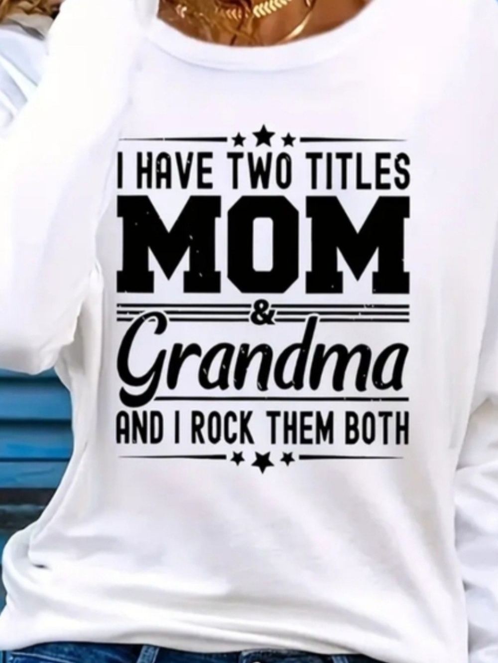 Mom & Grandma Graphic Tee - White